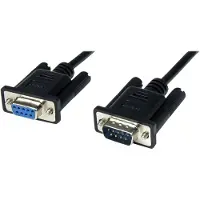 StarTech.com 2m Seriell DB9 RS-232 Nullmodemkabel - Schwarz - St/Bu, Schwarz, 2 m, DB-9, DB-9, Männlich, Weiblich