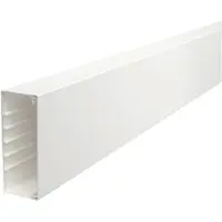 Obo Bettermann OBO 6191231 Wand- und Deckenkanal mit Bodenlochung 60x150x2000 Polyvinylchlorid reinweiß RAL 9010 WDK60150RW - 2 Meter