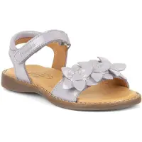 Froddo Lore Flowers Mädchen Leder-Sandalen mit Klettverschluss Lila (Lavender), G3150251-3 - Gr. 32