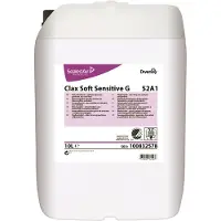 Diversey Clax Soft Sensitive Pur-Eco, Weichspüler ohne Parfüm und Farbstoff, umweltzertifiziert | Kanister (20 l)