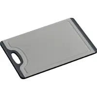 Kesper Schneidebrett Kunststoff grau Rutsch-Stopp, 29,5 x 19,5 cm