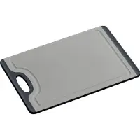 Kesper Schneidebrett Kunststoff grau Rutsch-Stopp, 29,5 x 19,5 cm