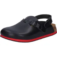 Birkenstock Clog Kay Superlauf, WB, Naturleder, schwarz/rot, schmal 1 St Schuhe