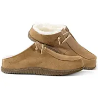 Fellhof Uniko Herren Lammfell-Pantoffel mit Gummisohle Braun, 3544-BRWN - Gr. 43