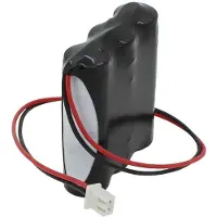 AccuCell Notleuchtenakku NiMH 3,6V 1800mAh F1x3 Mignon AA mit 150mm Kabel und Stecker
