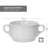 MamboCat 6er Set Stiva Suppenschale weiß 250 ml****Vorpackplatz: REIHE 42.6///PLATZ 12