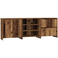 vidaXL Sideboard 3 stk. Altholz 70 x 41 x 75 cm Holzwerkstoff