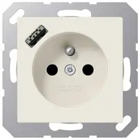 JUNG A1520F-18A Steckdose Frz/Belg mit USB Typ A