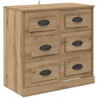 vidaXL Sideboard Artisan-Eiche 70 x 35,5 x 67,5 cm Holzwerkstoff
