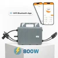 SUNNIVA TSUN Mikro-Wechselrichter 800 W TSOL-MS800 für Balkonkraftwerk, IP67 wetterfest, Plug-&-Play Installation, 2 MPPT, Bluetooth & WIFI, Micro Inverter