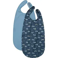 CeLaVi Lätzchen - 2er-Pack - Lang - PU - Blue Himmel - - One Size - Lätzchen