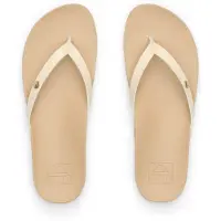 Reef Damen Slipper Vista Ivy, cremefarben-braun, mit weichem, gepolstertem Fußbett