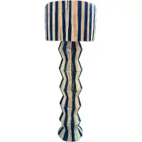 Marrakesch Orient & Mediterran Interior Marrakesch XXL Stehlampe Standleuchte 160 cm groß aus Raffia bast | Boho 2 flammige Lampe als Wohnzimmer Schlafzimmer oder Kinderzimmer Deko | Natürliche Stehleuchte Tulum Beige schwarz E27 Fassung