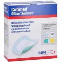 Cutimed Siltec Sorbact B Pu-verb.12,5x12,5 Cm 12 St