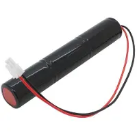 AccuCell Notleuchtenakku NiMH 3,6V 4500mAh L1x3 Mono mit Kabel und Stecker passend für RZB 802027