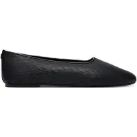 Calvin Klein Ballerinas Oblique Ballerina Cut Lth HW0HW03033 Schwarz