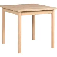 LeafDesign Esstisch Max 9, Sonoma Buchenholz-Laminat, 80 cm breit, 80 cm tief, 78 cm hoch