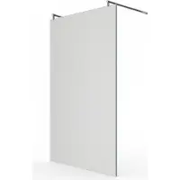 Glaszentrum Hagen LoLa 88x200 cm Walk in Duschwand Satin