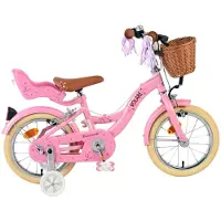 Volare Blossom Kinderfahrrad - Mädchen - 14 Zoll - Rosa - Zwei Handbremsen