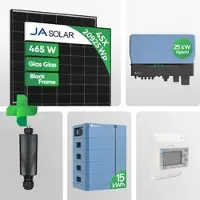 Solplanet PV Anlage 20,925 kWp – 45× Ja 465W Black Frame Glas-Glas JAM54D40 LR Module & ASW025K-TH Hybrid mit Ai-HB G2 Pro Speicher Notstrom Netzunabhängig / inkl. 0 % MwSt. für Privatkunden