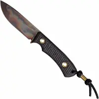 Trc knives Polheim PLH-APO-BCM Apocalyptic CPM Magnacut, Black Canvas Micarta, Survival Messer