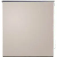 Helloshop26 Beige Verdunkelungsrollo 120 x 175 cm Fenster Sichtschutz Rolladen