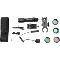 Led Lenser Ledlenser TAC6R Outdoor Set 503294 aufladbare taktische Taschenlampe, 2000 Lumen