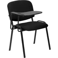 CLP Stuhl Ken XL mit Klapptisch Stoff schwarz