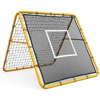StarTech.com Rebounder-/Return-Netz - Trainingsnetz - 1,2 x 1,2 m - Verstellbarer Winkel - Multisport Fußball/Baseball/Softball - Passen, Werfen, Ballkontrolle - Gelb