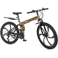 Thunder Voltouri Klappbares Mountainbike 26" – 21 Shimano-Gänge, Doppelfederung, Scheibenbremsen