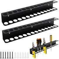OEM Werkzeughalter Wand, 2 Stück, 14 Löcher, 40cm, für Werkstätten und Werkbänke