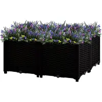 Markenlos Hochbeet 80x80x38 cm aus Polypropylen