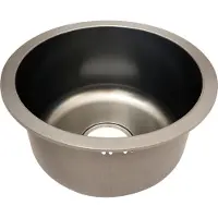 OEM Küchenrundspüle, Edelstahl, modernes Design, Grau