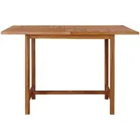 Markenlos Gartentisch Outdoor Esstisch Couchtisch Garten Bistro Terrassentisch Essmöbel Garten Outdoor 110x110x75cm Massivholz Teak