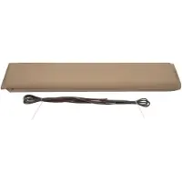 Mendler Ersatz-Bezug für Markise HWC-H27, Vollkassette Ersatzbezug Sonnenschutz 6x3m Polyester sand