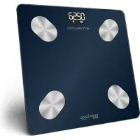 Rowenta Goodvibes Life + 2.0 BR9720, Elektronische Personenwaage, 180 kg, 50 g, Blau, kg, Rechteck