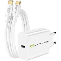 Avizar Mayaxess, 20W Netzteil für Honor 400 + USB-C Kabel 1m, Weiß