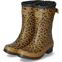 Rajn Leopard Mid Damen Gummistiefel mit Leopardenmuster Beige/Braun (Beige/Brown), UZS507-BBR