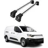 Omtec Dachträger Grundtäger für Fiat Doblo III 2022-2026 75kg Aluminium Silber 2 tlg