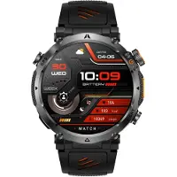 Lixada Outdoor-Smartwatch mit GPS, 1,7-Zoll-Bildschirm, LED-Taschenlampe, Bluetooth-Anruffunktion, Gesundheitsüberwachung und über 100 Sportmodi – Schwarz