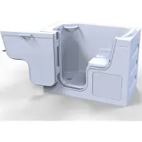 Hak Handelsagentur Koch SERENITY Sitzwanne mit Tür/Seniorenwanne 130x66cm Ausführung Links