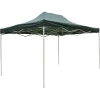 Gardeness Gartenpavillon aus Stahl und Polyester 3x4,5 m grün Lavinia