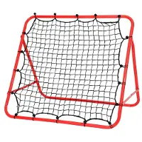 Vigevee Fußball Rebounder Rückprallwand Kickback Tor einstellbar Trainingsnetz Netz Fußballtor Torprallwand Winkel Einstellbar Einstellbar Winkel