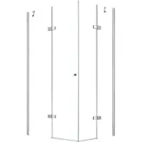 Glaszentrum Hagen GZH 90x75x195 cm DEMETER EckDuschkabine inkl. Tasse + Siphon