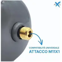 Nicedrop Tecno Cold – CO Einwegflasche 600 g – M11x1 Anschluss – E290 Lebensmittelqualität – für Wassersprudler