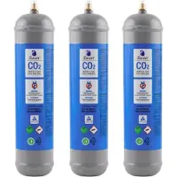 Nicedrop 3× 600‑g‑CO‑Einwegkartuschen M11x1 – Lebensmittelqualität E290 – –
