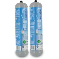 Nicedrop 2× CO Einwegflasche 600 g – M11x1 Anschluss – Lebensmittelqualität E290 – für Wassersprudler