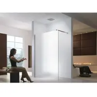 Glaszentrum Hagen Walk in Duschabtrennung Duschwand Dusche 10mm ESG Glas 90x200cm Satiniert