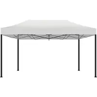 Frankystar Kebon Gartenzelt / Gazebo 3X4,5 m Wasserdichtes Faltzelt før Messen und Mørkte Weiø