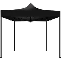 Frankystar Gartenzelt / Gazebo 3X3 Wasserdichtes Faltzelt før Messen und Mørkte Schwarz